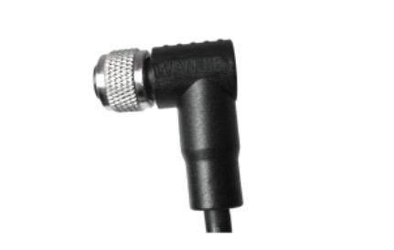 M12 メス アングルシールドなし A- コーディング 4PIN PUR ケーブル 1.0M M12*1.0