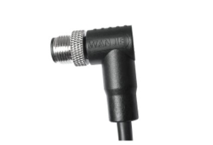 M12 オス アングル シールドなし A- コーディング 3PIN PVC ケーブル 2.0M M12*1.0