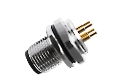 M12 オス リア固定 A- コーディング 8PIN M16*1.5
