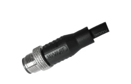 M12 オス ストレート UnShield A- コーディング 8PIN PUR ケーブル 2.0M M12X1.0