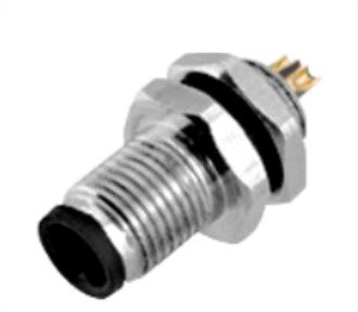 M5 オスパネルはんだ付け A- コーディング 3PIN 背面固定